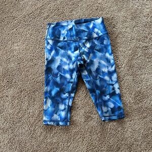 Lululemon Athletica Blue Patterned Leggings